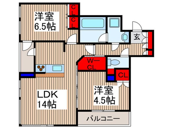 グレ－シアタワ－ズ所沢(Ｔ-601)の物件間取画像